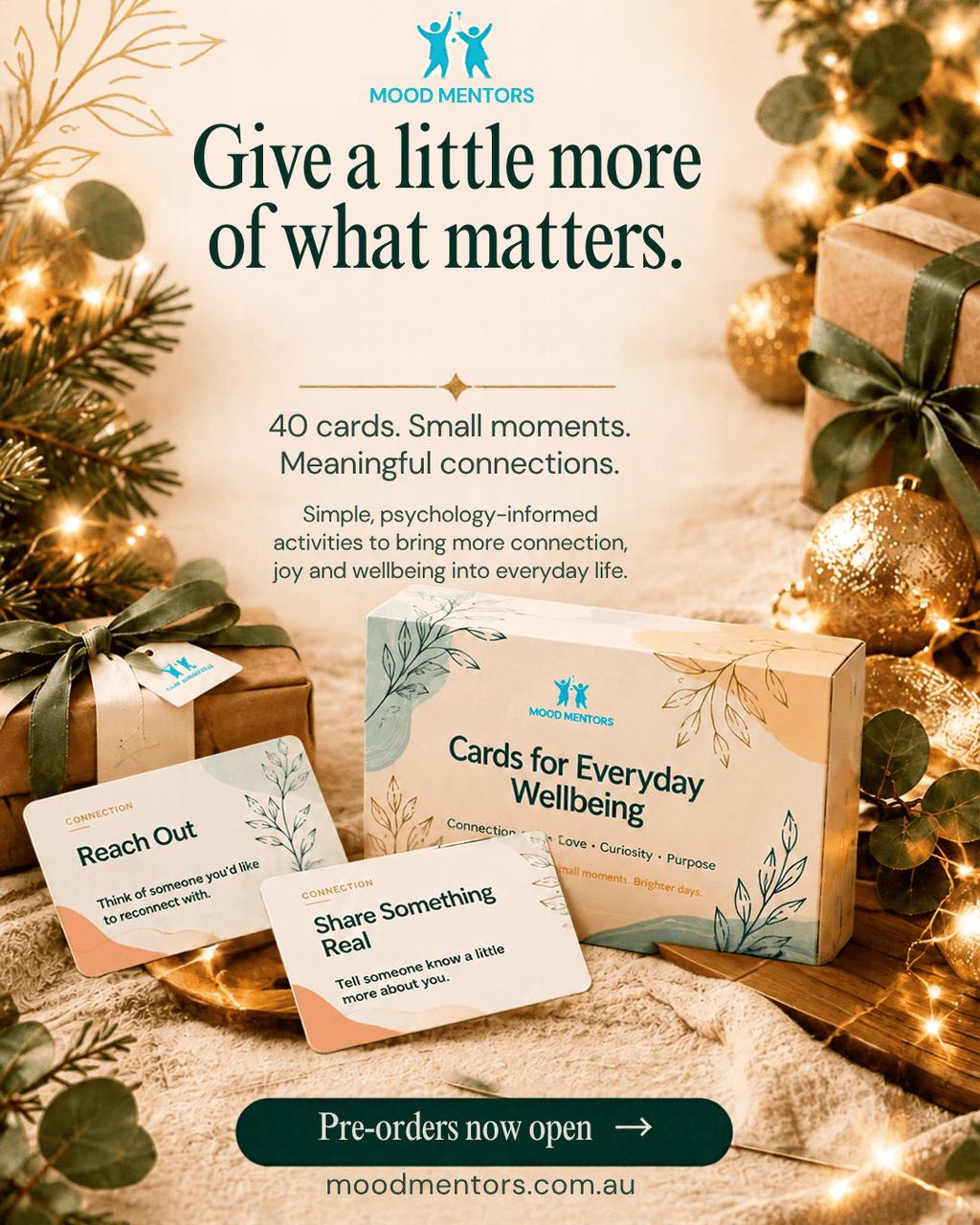 PRE-ORDER  | Mood Mentors - Cards for Everyday Wellbeing- 40 Cards