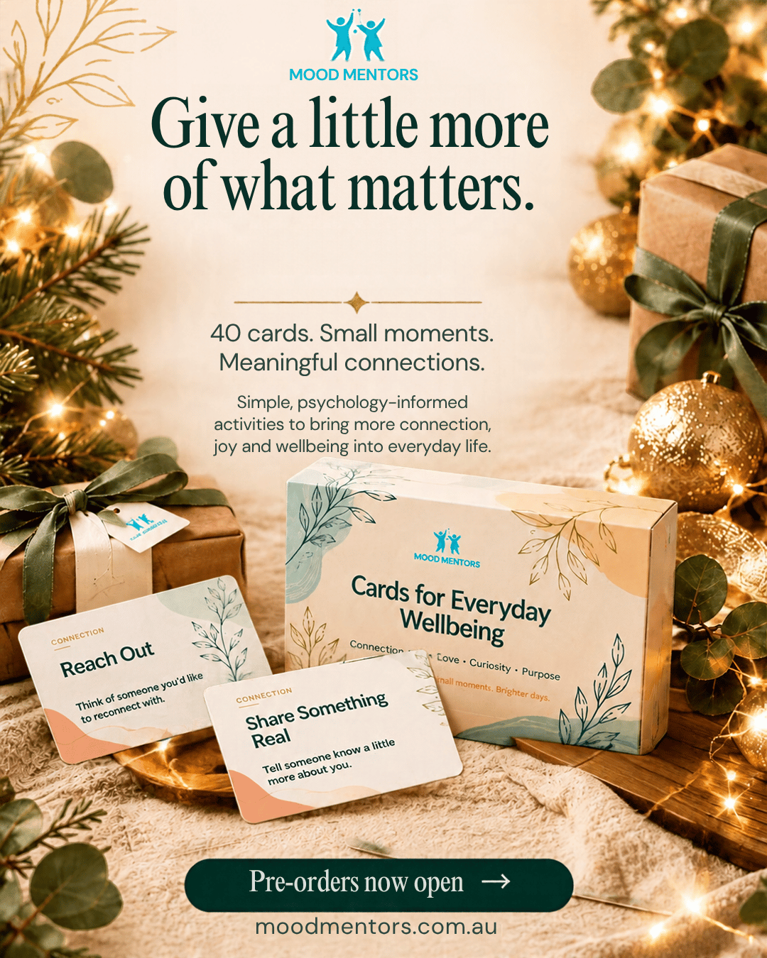 PRE-ORDER  | Mood Mentors - Cards for Everyday Wellbeing- 40 Cards